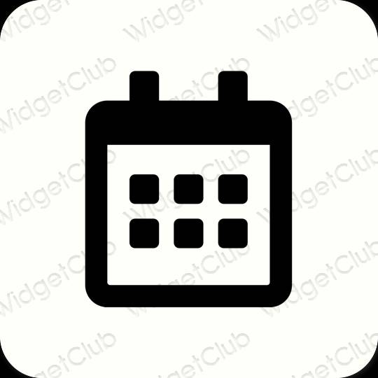 Icônes d'application Calendar esthétiques