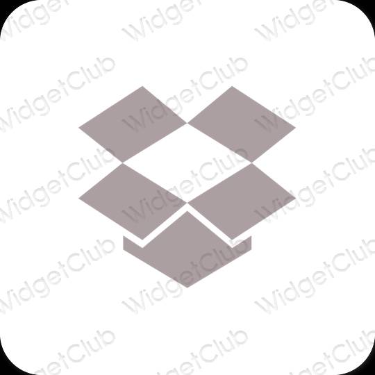 Estetické ikony aplikácií Dropbox
