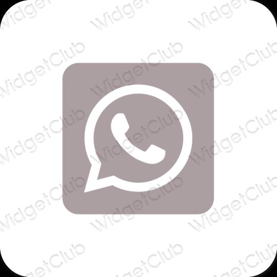 جمالية WhatsApp أيقونات التطبيقات