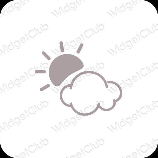 Aesthetic Weather app icons