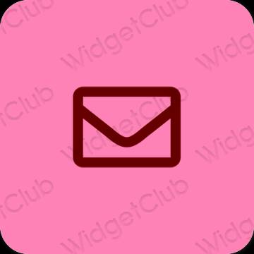 Stijlvol paars Mail app-pictogrammen