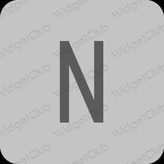 Ästhetisch grau Netflix App-Symbole