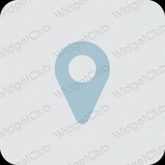 Естетични Google Map икони на приложения
