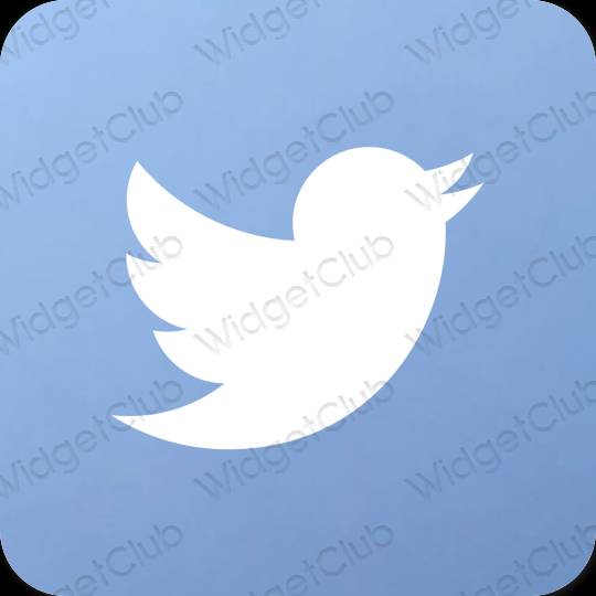 Icônes d'application Twitter esthétiques