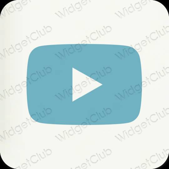 Esthetische Youtube app-pictogrammen