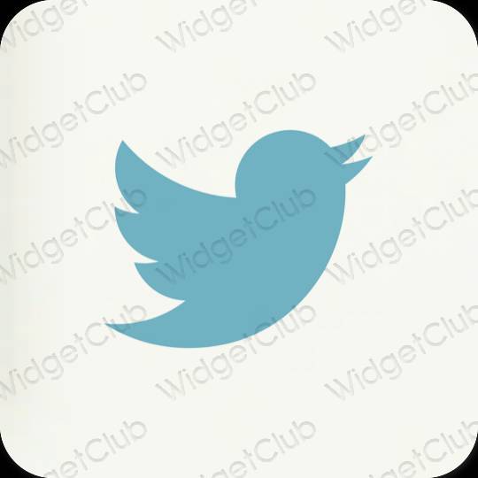 Estetické ikony aplikací Twitter