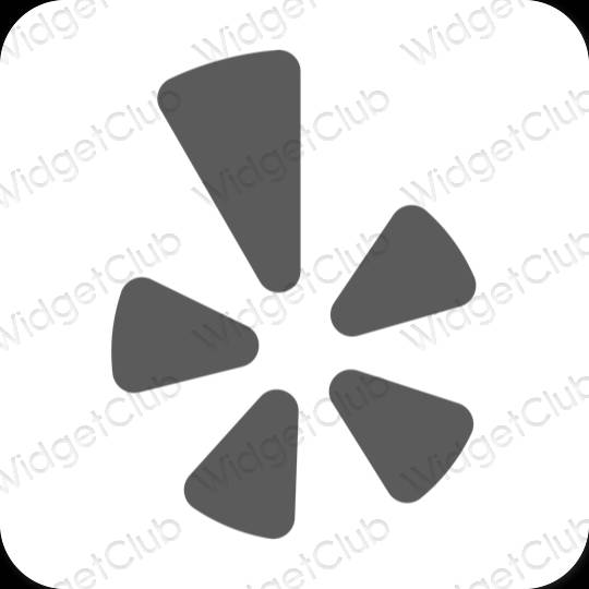 Estética Yelp ícones de aplicativos