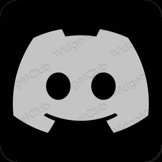 Ästhetisch grau discord App-Symbole