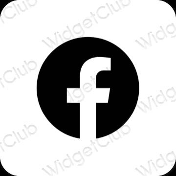 Esthetische Facebook app-pictogrammen