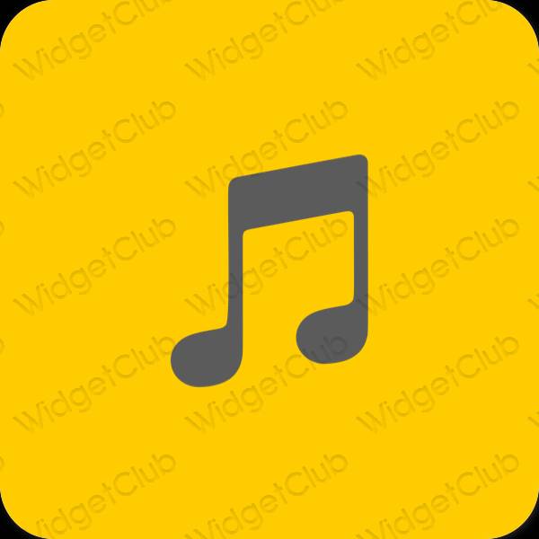 Estetické ikony aplikácií Music