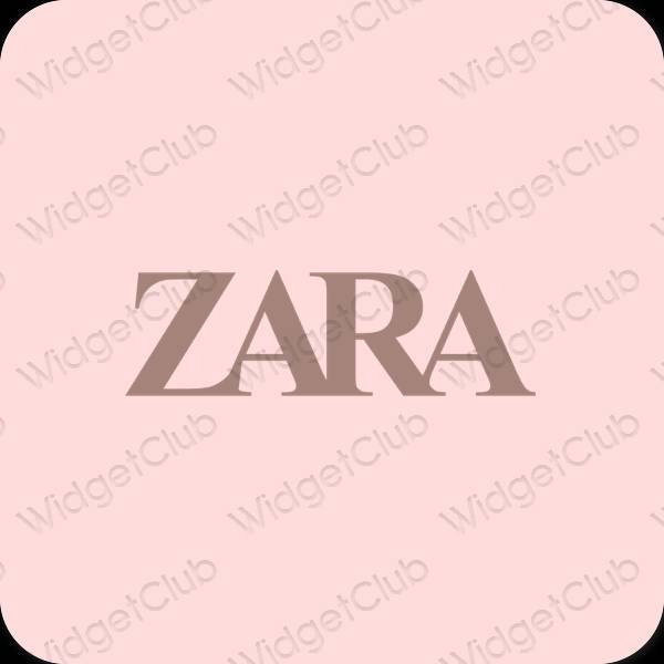 Естетичний рожевий ZARA значки програм