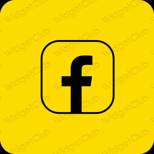 Esthetische Facebook app-pictogrammen