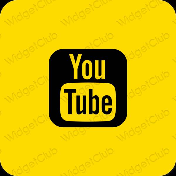 Esthetische Youtube app-pictogrammen