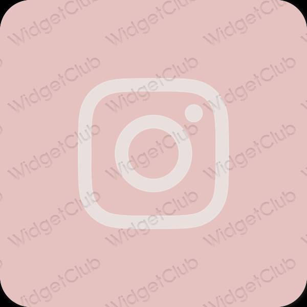 Æstetisk pastel pink Instagram app ikoner