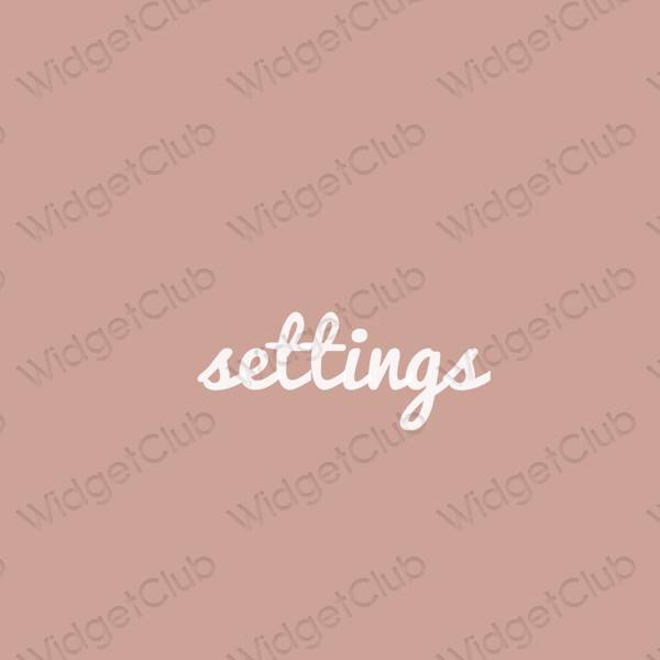 Estetické ikony aplikácií Settings
