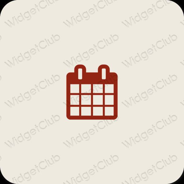 אייקוני אפליקציה Calendar אסתטיים