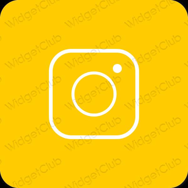 Estético laranja Instagram ícones de aplicativos