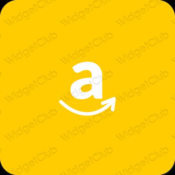Естетичний помаранчевий Amazon значки програм