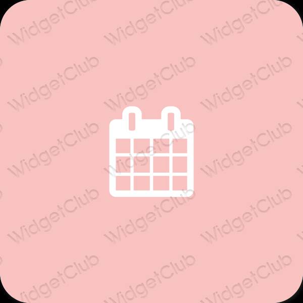Pictograme pentru aplicații Calendar estetice