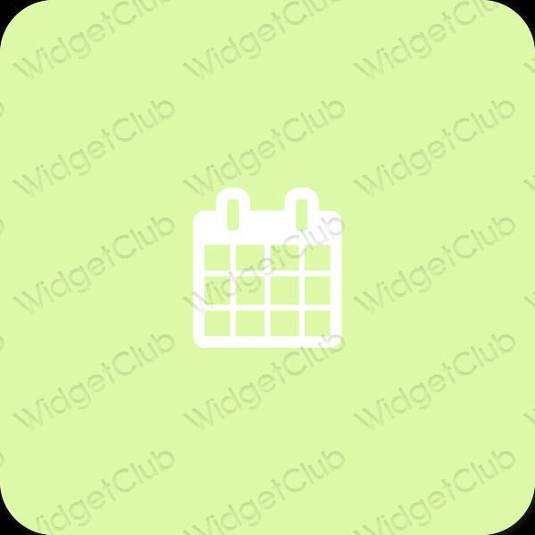 Estética Calendar iconos de aplicaciones