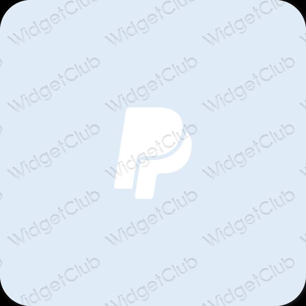 Stijlvol paars Paypal app-pictogrammen
