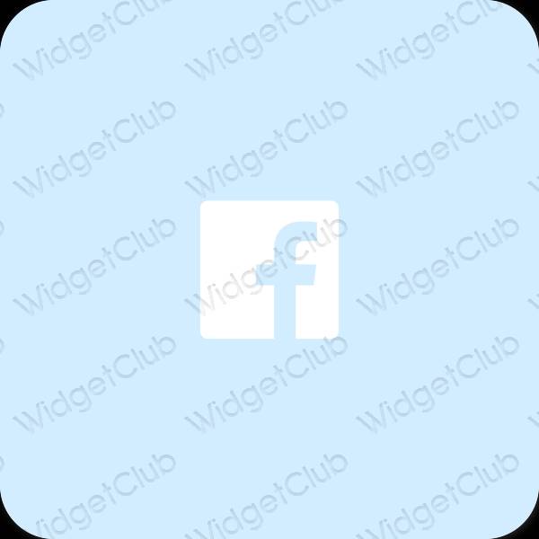 Estético púrpura Facebook iconos de aplicaciones