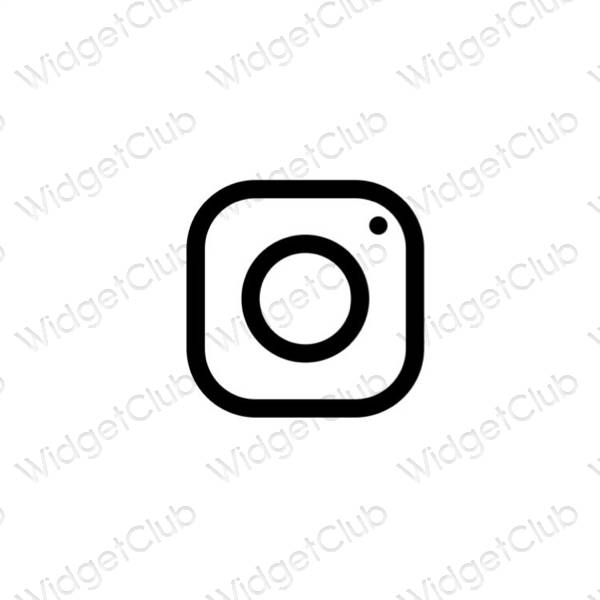 Icônes d'application Instagram esthétiques