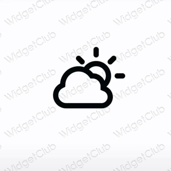 جمالية Weather أيقونات التطبيقات