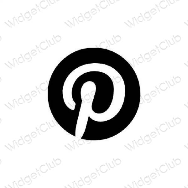 جمالية Pinterest أيقونات التطبيقات