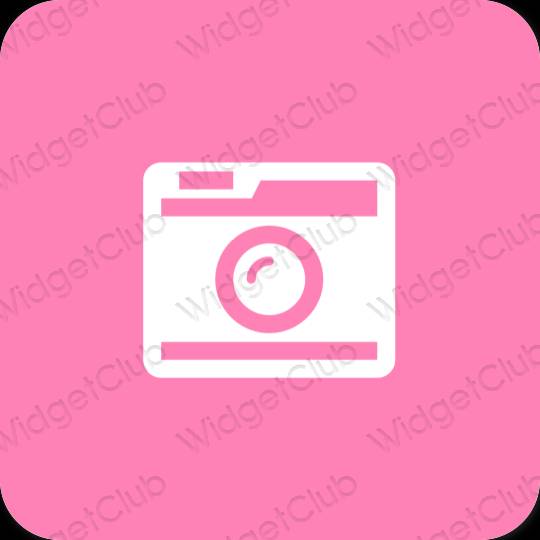 Estetyka fioletowy Ulike ikony aplikacji