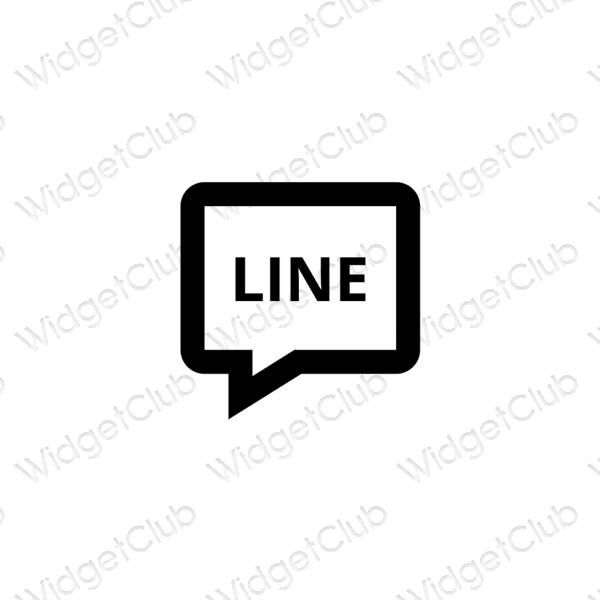 אייקוני אפליקציה LINE אסתטיים