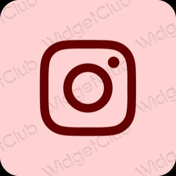 Estetico rosa Instagram icone dell'app
