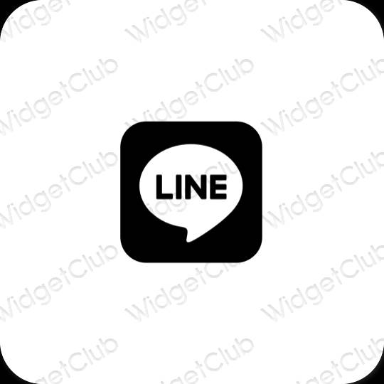 Icônes d'application LINE esthétiques