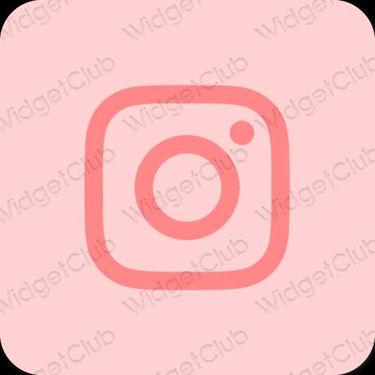 Aesthetic pink Instagram app icons