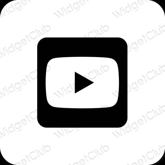 Icônes d'application Youtube esthétiques