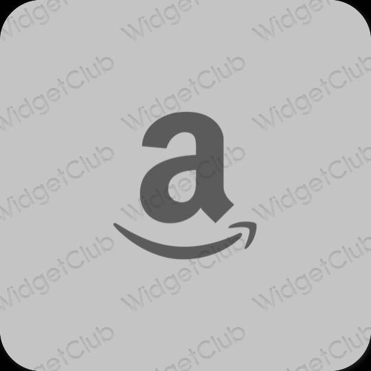 Естетичен сиво Amazon икони на приложения