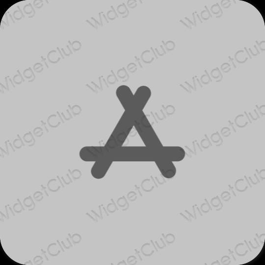 Естетичен сиво AppStore икони на приложения