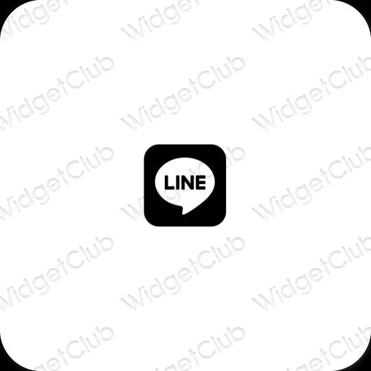 Esthetische LINE app-pictogrammen