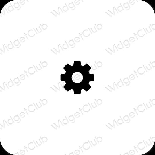 Esthetische Settings app-pictogrammen
