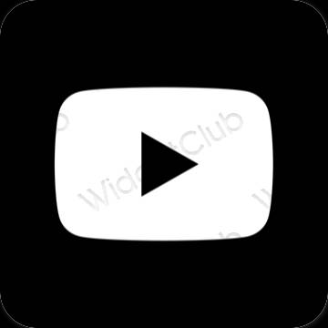 Icônes d'application Youtube esthétiques