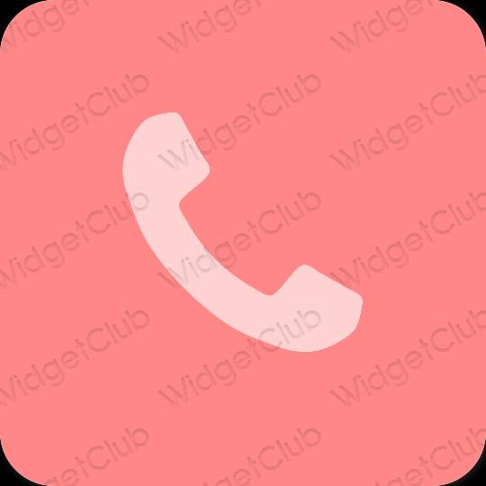 Estetico rosa Phone icone dell'app