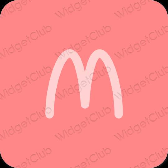 Estetsko roza Camera ikone aplikacij
