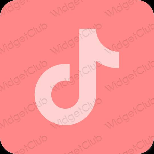 Estético rosa TikTok ícones de aplicativos