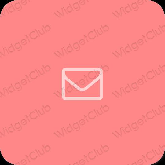 审美的 粉色的 Mail 应用程序图标
