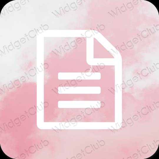 Aesthetic Notes app icons