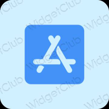 Esthétique bleu pastel AppStore icônes d'application