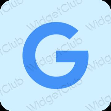 Estetski ljubičasta Google ikone aplikacija
