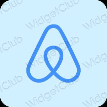 Æstetisk lilla Airbnb app ikoner