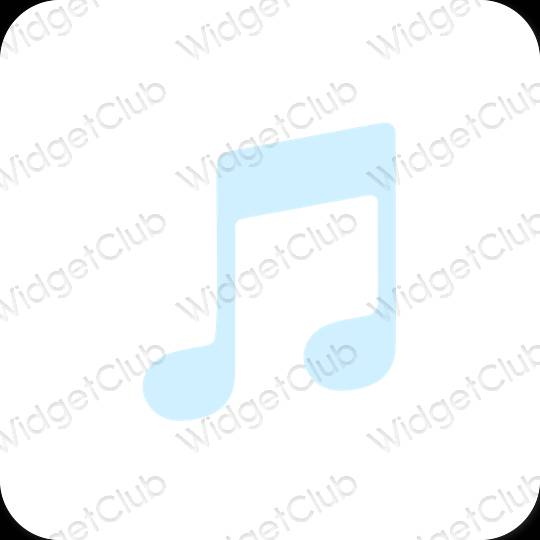 Esthetische Music app-pictogrammen