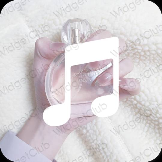 Esthetische Music app-pictogrammen